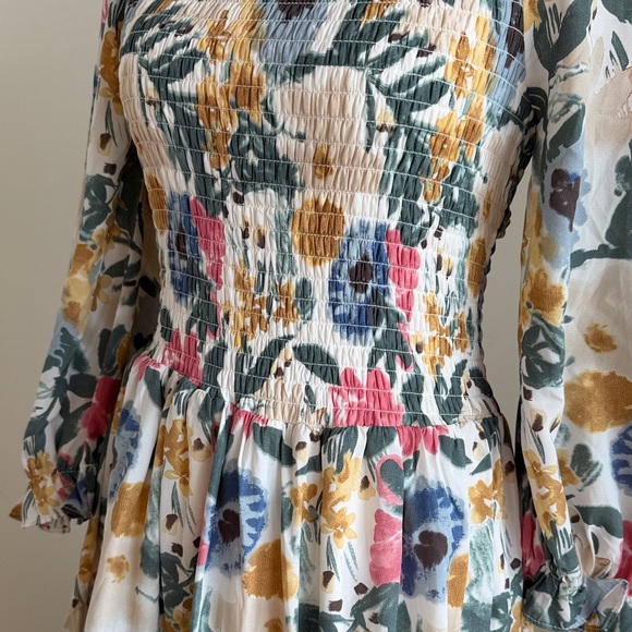 Baltic Born Floral Print Smocked Dress - Picture 4 of 5